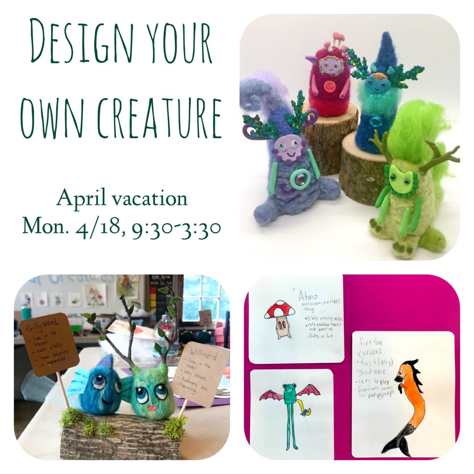 school-vacation-design-your-own-creature-day-fivesparks